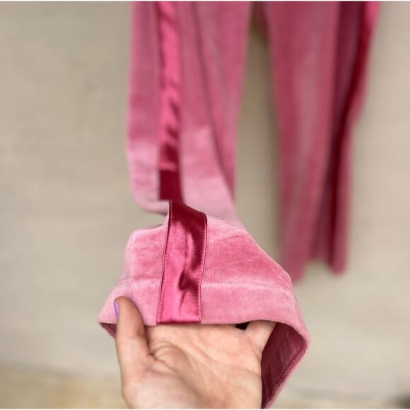 Y2k Pink Velour Track Pants Size Small - Picture 3 of 5